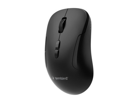 Gembird MUSW2-7B-01 - Mysz - tryb podwójny - prawo i leworęczna - optyczna - 7 przyciski - bezprzewodowa - 2.4 GHz, Bluetooth - 