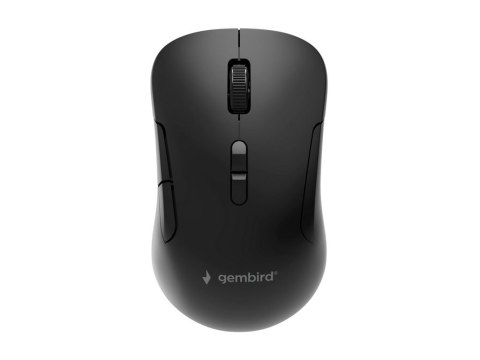 Gembird MUSW2-7B-01 - Mysz - tryb podwójny - prawo i leworęczna - optyczna - 7 przyciski - bezprzewodowa - 2.4 GHz, Bluetooth - 