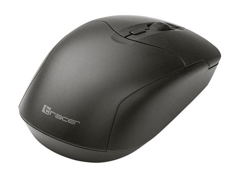 Tracer Boss - Mysz - prawo i leworęczna - optyczna - 3 przyciski - bezprzewodowa - 2.4 GHz - odbiornik bezprzewodowy USB - czarn