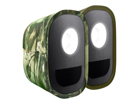 Arlo Camouflage - Skórki ochronne do świateł bezpieczeństwa - zielony, omszały dąb (pakiet 2) - dla P/N: ALS1101-100AUS, ALS1101