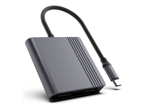 Gembird A-CM-HDMIFDPF-01 - Adapter wideo - HDMI, DisplayPort żeński do USB-C męski - 18 cm - podwójna obsługa 4K 60 Hz