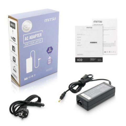 Zasilacz sieciowy Mitsu 18.5V 3.5A (4.8x1.7) 65W do notebooka Hp, Compaq