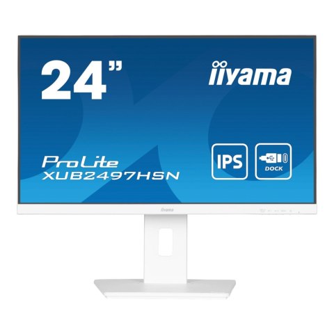 Monitor iiyama 23,8" ProLite XUB2497HSN-W2 IPS FHD 100Hz HDMI 2xDP HUB RJ-45 głośniki