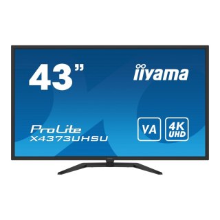 Monitor iiyama 42,5" ProLite X4373UHSU-B1 VA 4K UHD 60Hz 2xHDMI 2xDP miniDP HUB głośniki