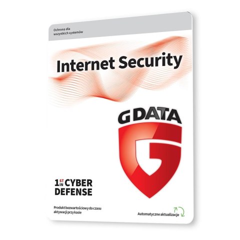 Oprogramowanie G DATA Internet Security Multidevice 2PC 3lata karta-klucz