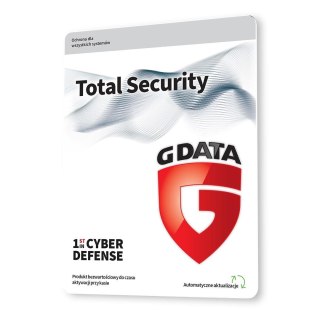 Oprogramowanie G DATA Total Security Multidevice1PC 2lata karta-klucz