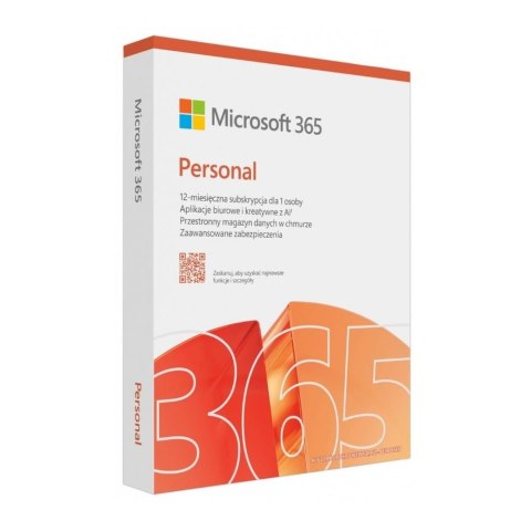 Microsoft 365 Personal + Copilot PL BOX - licencja na rok