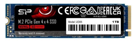 Dysk SSD Silicon Power UD85 1TB M.2 PCIe NVMe Gen4x4 NVMe 1.4 (3600/2800 MB/s)