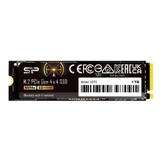 Dysk SSD Silicon Power US75 1TB M.2 PCIe Gen4x4 NVMe 1.4 (7000/6000 MB/s)