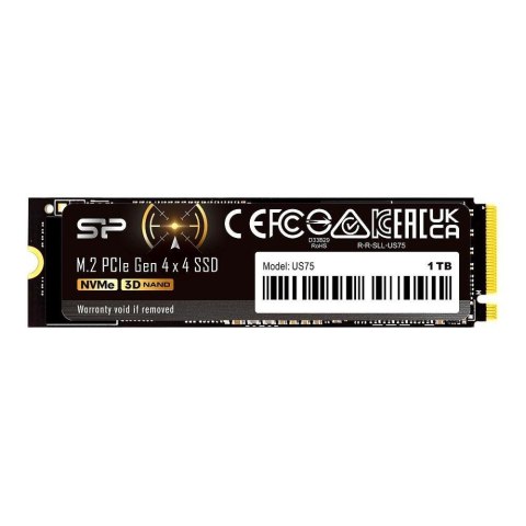 Dysk SSD Silicon Power US75 1TB M.2 PCIe Gen4x4 NVMe 1.4 (7000/6000 MB/s)