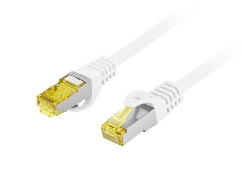 Patchcord Lanberg S/FTP kat.6A 10m LSZH CU fluke passed biały