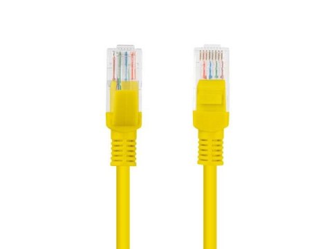Patchcord Lanberg UTP kat.5e 3m żółty