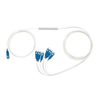 Splitter światłowodowy Qoltec 1x8, G.657A SC/PC-SC/PC SingleMode