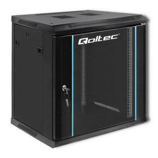 Szafa RACK Qoltec 19" | 12U | 450x600x635 | Czarna | Wisząca