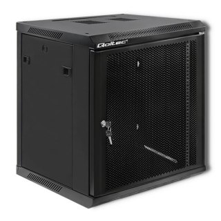 Szafa RACK Qoltec 19" | 12U | 600x600x635 | Perforowane drzwi | Wisząca