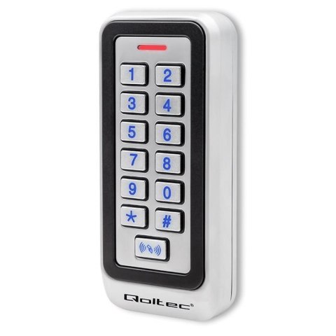 Zamek szyfrowy Qoltec TRITON z czytnikiem RFID | kod | karta | brelok | IP68 | EM