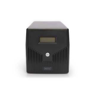 Zasilacz awaryjny UPS DIGITUS Line-Ineractive LCD 1000VA/600W, 2x12V/7Ah, AVR, 4x Schuko CEE 7/3, 2x RJ11, 1x USB 2.0 typ B