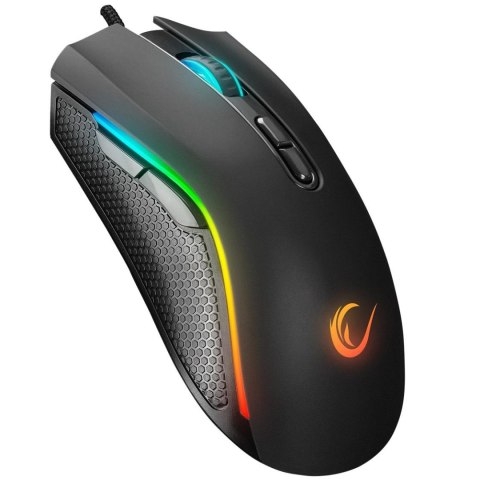 Mysz przewodowa Rampage SMX-R44V2 gamingowa 12800 DPI RGB LED 1K Hz HUANO czarna