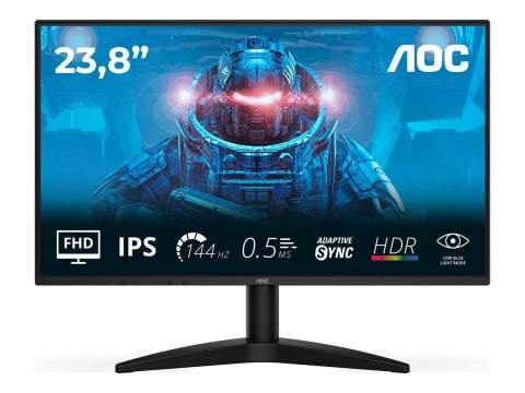 AOC 24B36X - Monitor LED - 24" (23.8" widoczny) - 1920 x 1080 Full HD (1080p) @ 144 kHz - IPS - 1500:1 - HDR10 - 0.5 ms - HDMI, 