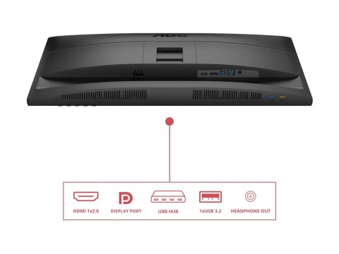 AOC Q27E4U - Monitor LED - 27" - 2560 x 1440 QHD @ 120 Hz - IPS - 250 cd/m² - 1500:1 - 4 ms - HDMI, DisplayPort - głośnik(i) - c