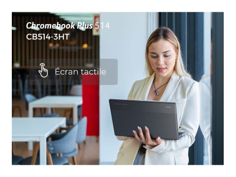 Acer Chromebook Plus 514 CB514-3H - AMD Ryzen 5 - 7520C / do 4.3 GHz - Chrome OS - Radeon 610M - 8 GB RAM - 512 GB SSD - 14" IPS