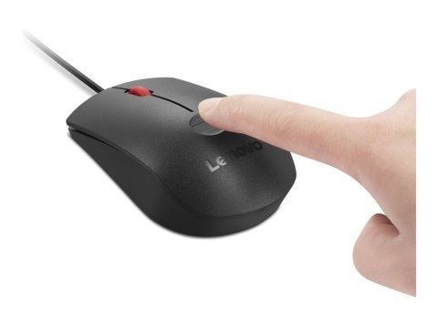 Lenovo - Mysz - optyczna - 3 przyciski - przewodowa - USB - czarny, czerwony - dla ThinkPad T16 Gen 4 21QN