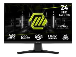 MSI MAG 242F - Monitor LCD - gaming - 24" (23.8" widoczny) - 1920 x 1080 Full HD (1080p) @ 200 Hz - Fast IPS - 1000:1 - 0.5 ms -