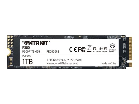 Patriot P300 - SSD - 1 TB - wewnętrzny - M.2 2280 - PCIe 3.0 x4 (NVMe)