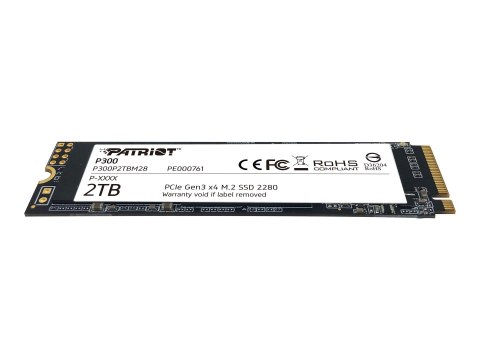 Patriot P300 - SSD - 2 TB - wewnętrzny - M.2 2280 - PCIe 3.0 x4 (NVMe)