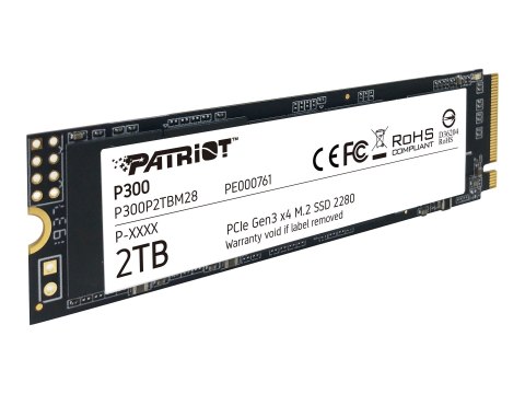 Patriot P300 - SSD - 2 TB - wewnętrzny - M.2 2280 - PCIe 3.0 x4 (NVMe)