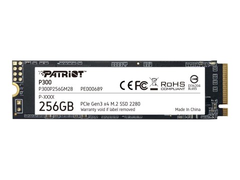 Patriot P300 - SSD - 256 GB - wewnętrzny - M.2 2280 - PCIe 3.0 x4 (NVMe)