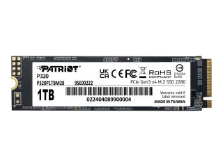 Patriot P320 - SSD - 1 TB - wewnętrzny - M.2 2280 - PCIe 3.0 x4 (NVMe)