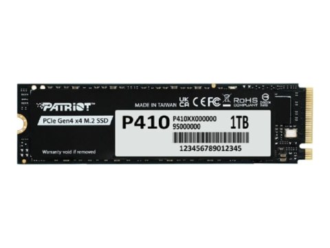 Patriot P410 - SSD - 1 TB - wewnętrzny - M.2 2280 - PCIe 4.0 x4 (NVMe)