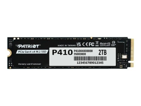Patriot P410 - SSD - 2 TB - wewnętrzny - M.2 2280 - PCIe 4.0 x4 (NVMe)