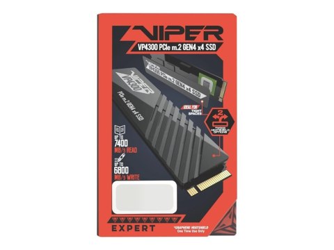 Patriot Viper VP4300 - SSD - 1 TB - wewnętrzny - M.2 2280 - PCIe 4.0 x4 (NVMe)