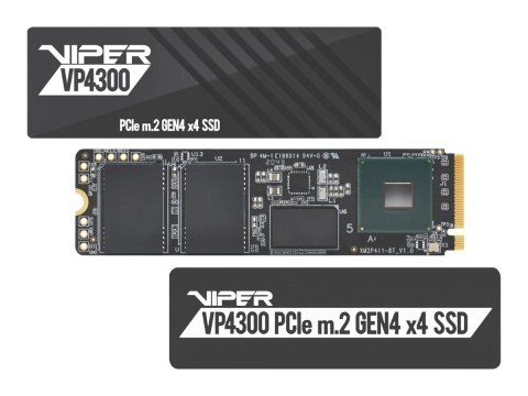 Patriot Viper VP4300 - SSD - 1 TB - wewnętrzny - M.2 2280 - PCIe 4.0 x4 (NVMe)