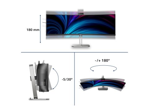 Philips 49B2U6903CH - 6000 Series - monitor LED - zaokrąglony - 49" (48.8" widoczny) - 5120 x 1440 SuperWide @ 100 Hz - VA - 500