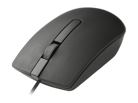 Tracer OFFI - Mysz - ergonomiczna - prawo i leworęczna - optyczna - 3 przyciski - przewodowa - USB - czarny