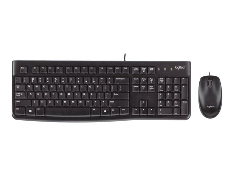 Logitech Desktop MK120 - Zestaw klawiatura i mysz - USB - Szwajcaria