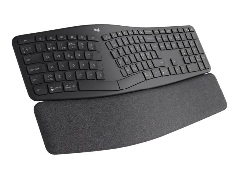 Logitech ERGO K860 - Klawiatura - bezprzewodowa - 2.4 GHz, Bluetooth 5.0 - Nordycka