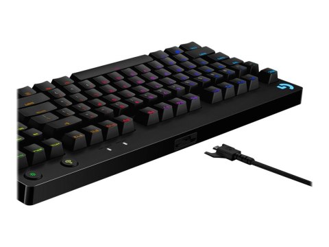 Logitech G Pro Mechanical Gaming Keyboard - Klawiatura - podświetlenie - USB - QWERTZ - Niemcy - przełącznik: GX Blue Clicky - c