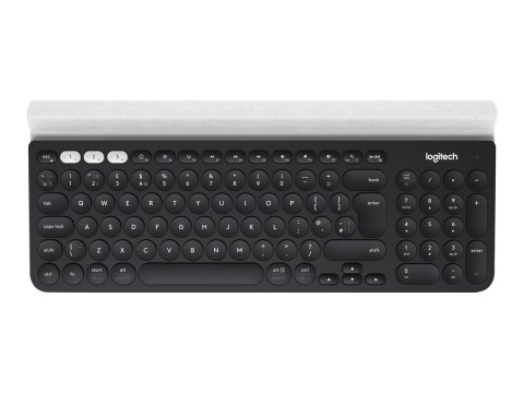 Logitech K780 Multi-Device - Klawiatura - bezprzewodowa - Bluetooth, 2.4 GHz - Wielka Brytania - biały