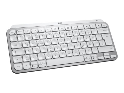 Logitech MX Keys Mini - Klawiatura - podświetlenie - bezprzewodowa - Bluetooth - AZERTY - Francja - blada szarość
