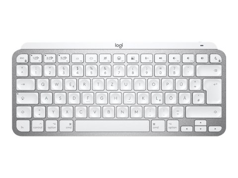 Logitech MX Keys Mini for Mac - Klawiatura - podświetlenie - bezprzewodowa - Bluetooth - QWERTY - Międzynarodowy USA - blada sza