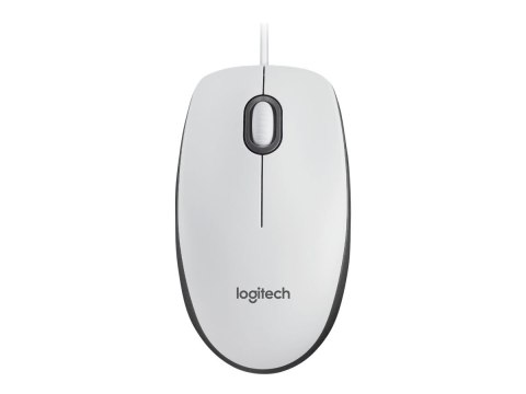 Logitech M100 - Mysz - pełny rozmiar - prawo i leworęczna - optyczna - 3 przyciski - przewodowa - USB