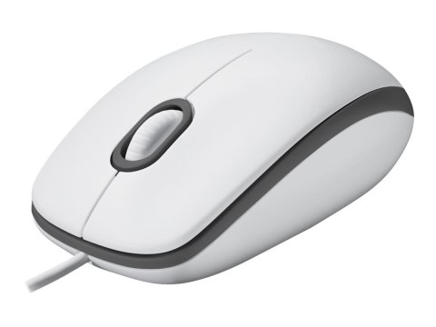 Logitech M100 - Mysz - pełny rozmiar - prawo i leworęczna - optyczna - 3 przyciski - przewodowa - USB