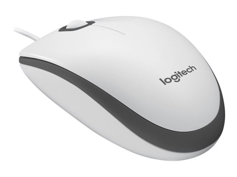 Logitech M100 - Mysz - pełny rozmiar - prawo i leworęczna - optyczna - 3 przyciski - przewodowa - USB