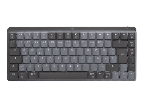 Logitech Master Series MX Mechanical Mini - Klawiatura - podświetlenie - bezprzewodowa - Bluetooth LE - QWERTZ - Niemcy - przełą