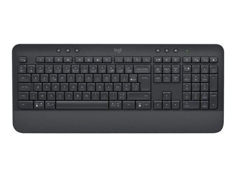 Logitech Signature K650 - Klawiatura - bezprzewodowa - Bluetooth LE - AZERTY - Francja - grafitowy