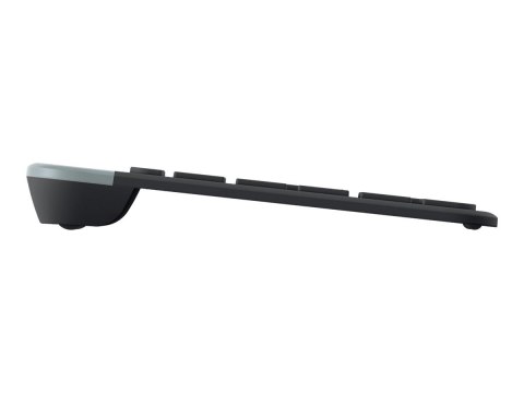 Logitech Slim Multi-Device K580 - Klawiatura - bezprzewodowa - Bluetooth, 2.4 GHz - Nordycka - grafitowy